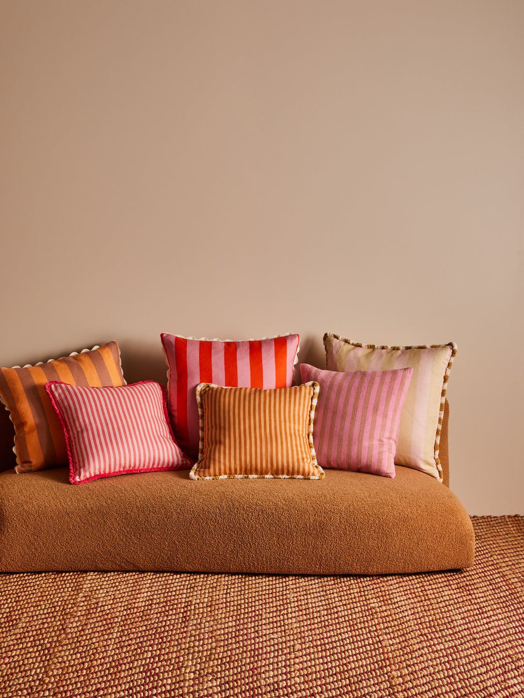 Totem the Label Throw Cushions collection banner — soft round cushion